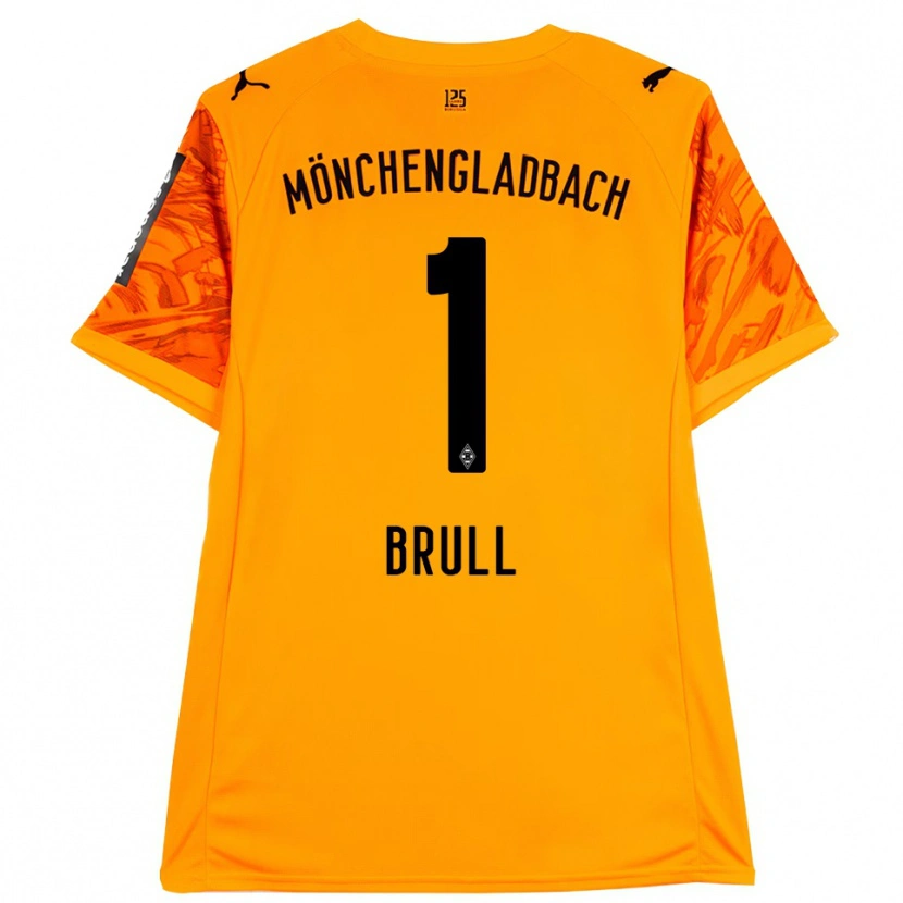 Danxen Heren Maximilian Brüll #1 Oranje Geel Zwart Keepersshirt 2025/26 T-Shirt