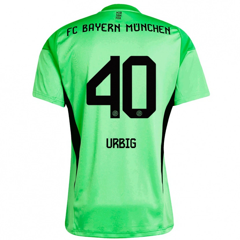 Danxen Heren Jonas Urbig #40 Medium Lente Groen Keepersshirt 2025/26 T-Shirt