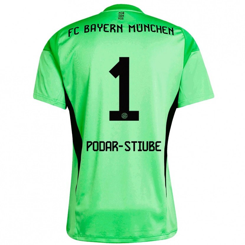 Danxen Heren David Podar-Stiube #1 Medium Lente Groen Keepersshirt 2025/26 T-Shirt
