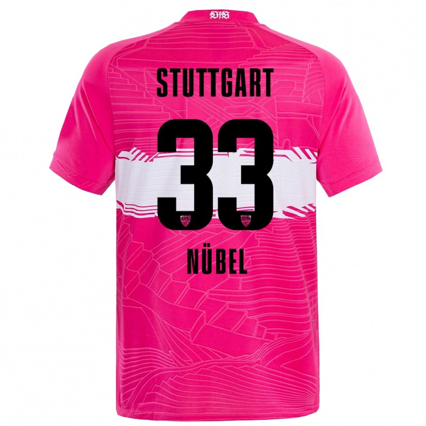 Danxen Heren Alexander Nübel #33 Diep Roze Zwart Keepersshirt 2025/26 T-Shirt