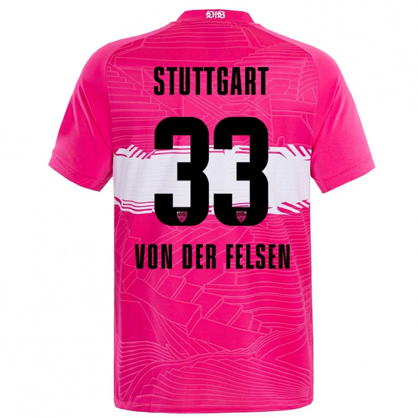 Danxen Heren Jerik von der Felsen #33 Diep Roze Zwart Keepersshirt 2025/26 T-Shirt
