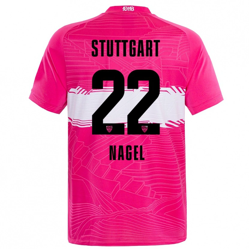 Danxen Heren Lucas Nagel #22 Diep Roze Zwart Keepersshirt 2025/26 T-Shirt