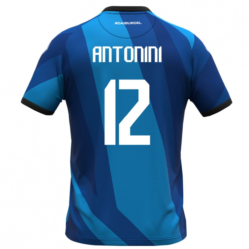 Danxen Heren Francesco Antonini #12 Koningsblauw Oranje Keepersshirt 2025/26 T-Shirt