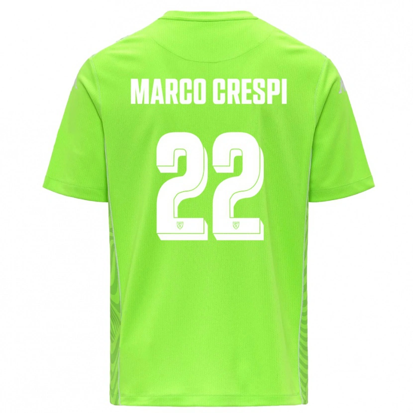 Danxen Heren Gian Marco Crespi #22 Gazongroen Wit Keepersshirt 2025/26 T-Shirt