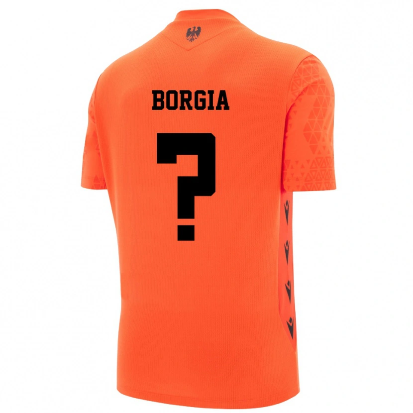 Danxen Heren Francesco Borgia #0 Donker Oranje Zwart Keepersshirt 2025/26 T-Shirt