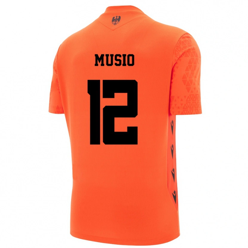 Danxen Heren Luca Musio #12 Donker Oranje Zwart Keepersshirt 2025/26 T-Shirt