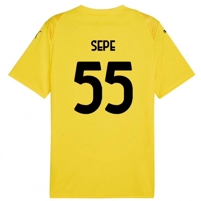 Danxen Heren Luigi Sepe #55 Geel Zwart Keepersshirt 2025/26 T-Shirt