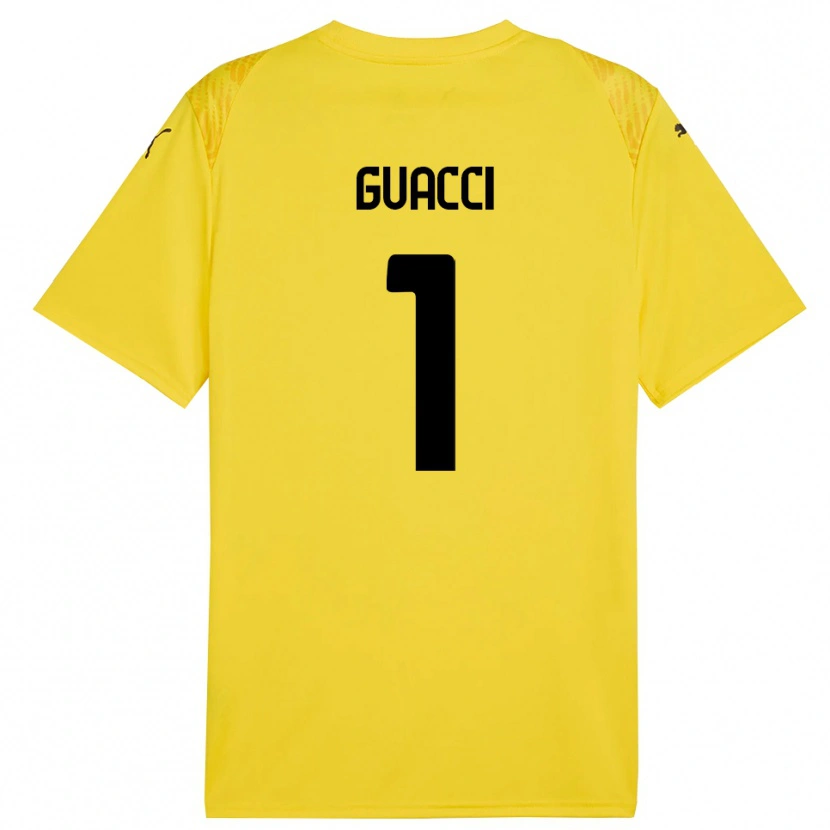 Danxen Heren Marco Guacci #1 Geel Zwart Keepersshirt 2025/26 T-Shirt