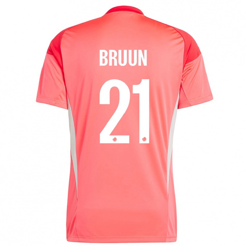 Danxen Heren Alfred Bruun #21 Rood Wit Keepersshirt 2025/26 T-Shirt