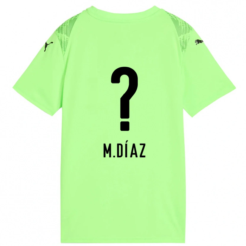 Danxen Heren Mateo Díaz #0 Licht Groen Zwart Keepersshirt 2025/26 T-Shirt