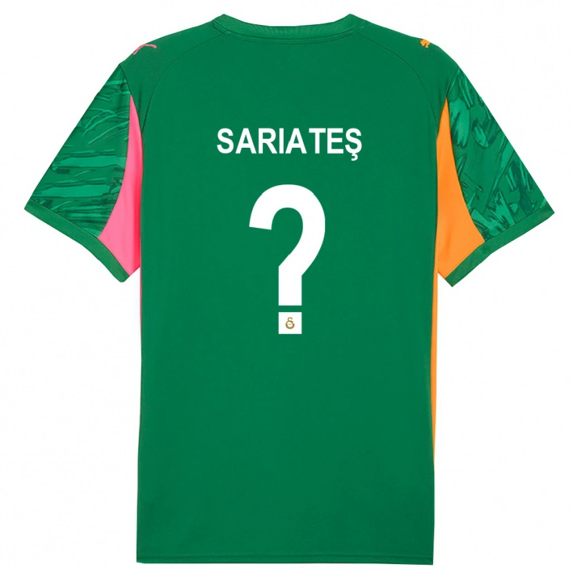 Danxen Heren Taha Sarıateş #0 Groen Oranje Roze Keepersshirt 2025/26 T-Shirt