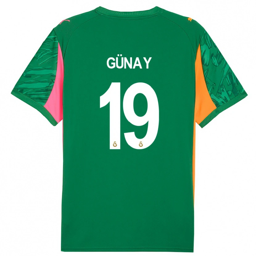 Danxen Heren Günay Güvenç #19 Groen Oranje Roze Keepersshirt 2025/26 T-Shirt