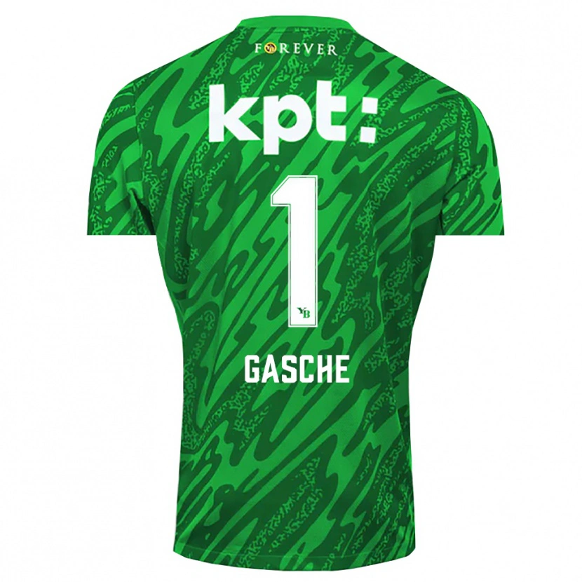 Danxen Heren Bastian Gasche #1 Groen Wit Keepersshirt 2025/26 T-Shirt