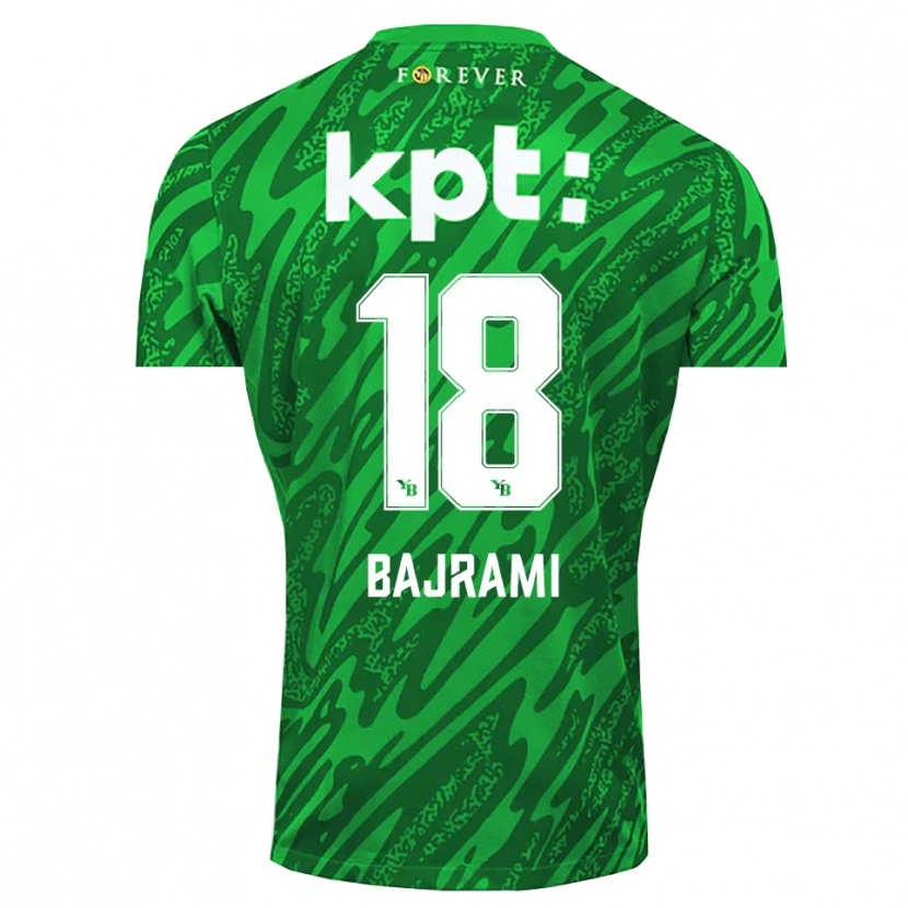 Danxen Heren Ardian Bajrami #18 Groen Wit Keepersshirt 2025/26 T-Shirt