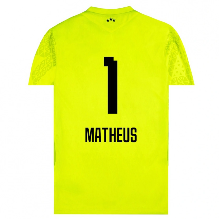 Danxen Heren Matheus #1 Geel Groen Zwart Keepersshirt 2025/26 T-Shirt