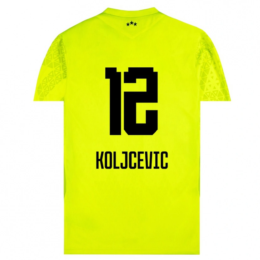 Danxen Heren Danilo Koljcevic #12 Geel Groen Zwart Keepersshirt 2025/26 T-Shirt