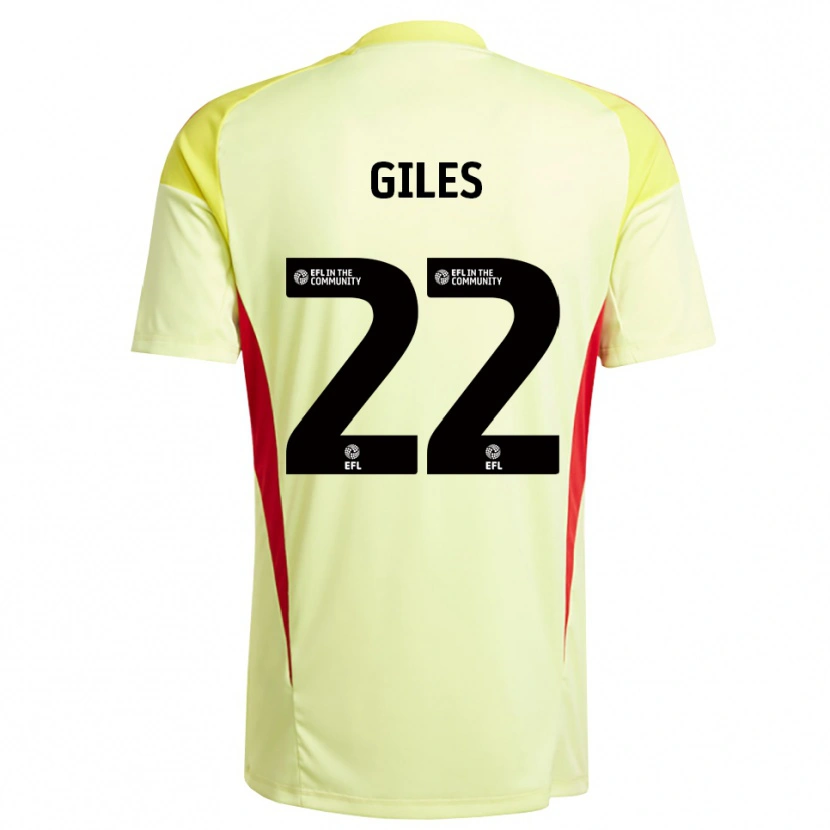 Danxen Heren Olivia Giles #22 Lichtgeel Keepersshirt 2025/26 T-Shirt