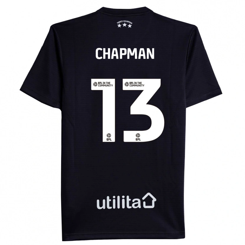 Danxen Heren Jacob Chapman #13 Zwart Wit Keepersshirt 2025/26 T-Shirt