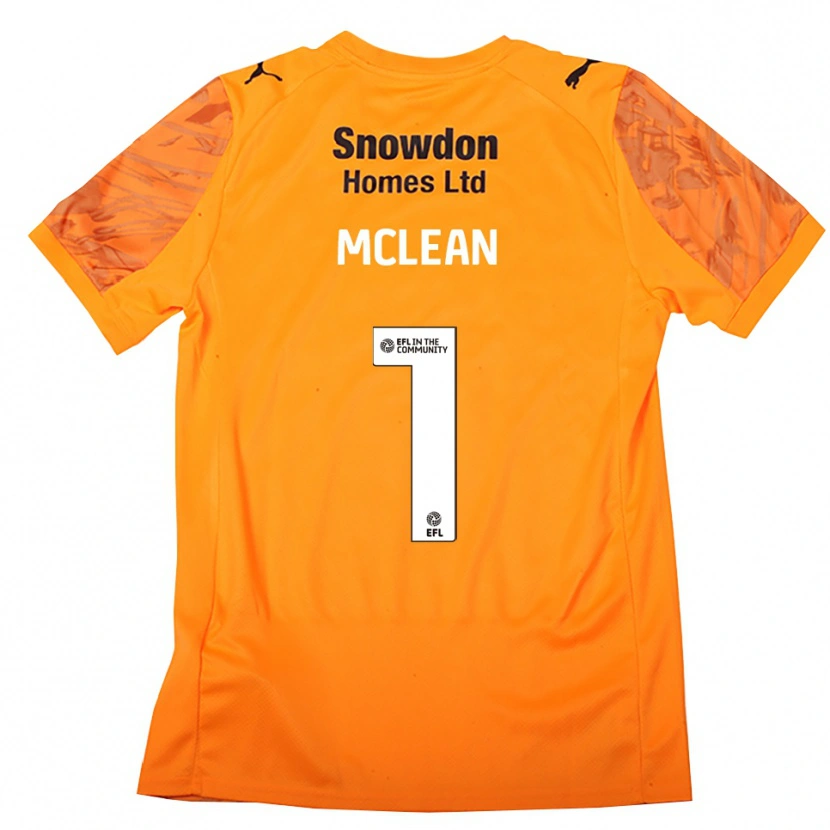 Danxen Heren Katie Mclean #1 Oranje Zwart Keepersshirt 2025/26 T-Shirt