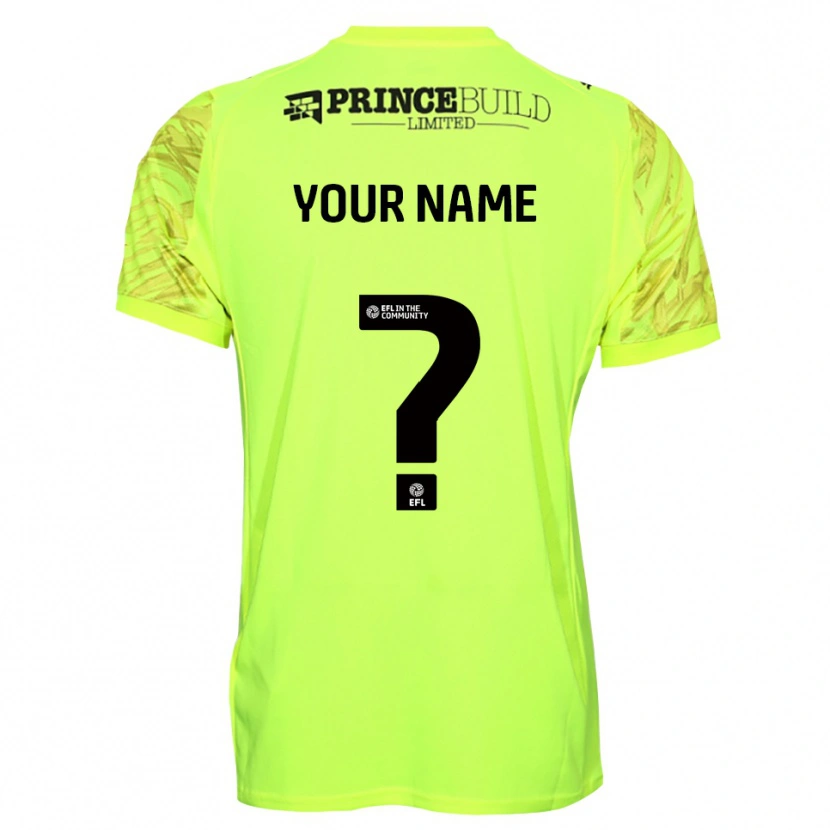 Danxen Heren Peterborough United Fluorescerend Groen Zwart Keepersshirt 2025/26 T-Shirt