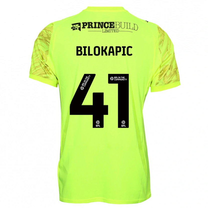 Danxen Heren Nicholas Bilokapic #41 Fluorescerend Groen Zwart Keepersshirt 2025/26 T-Shirt