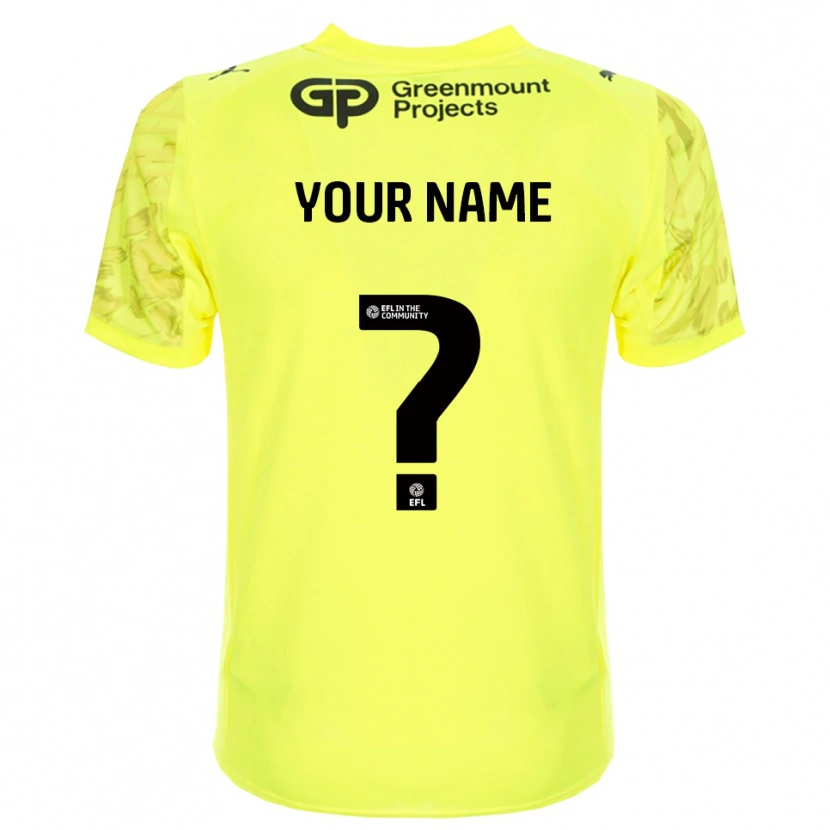 Danxen Heren Wigan Athletic Fluorescerend Groen Zwart Keepersshirt 2025/26 T-Shirt