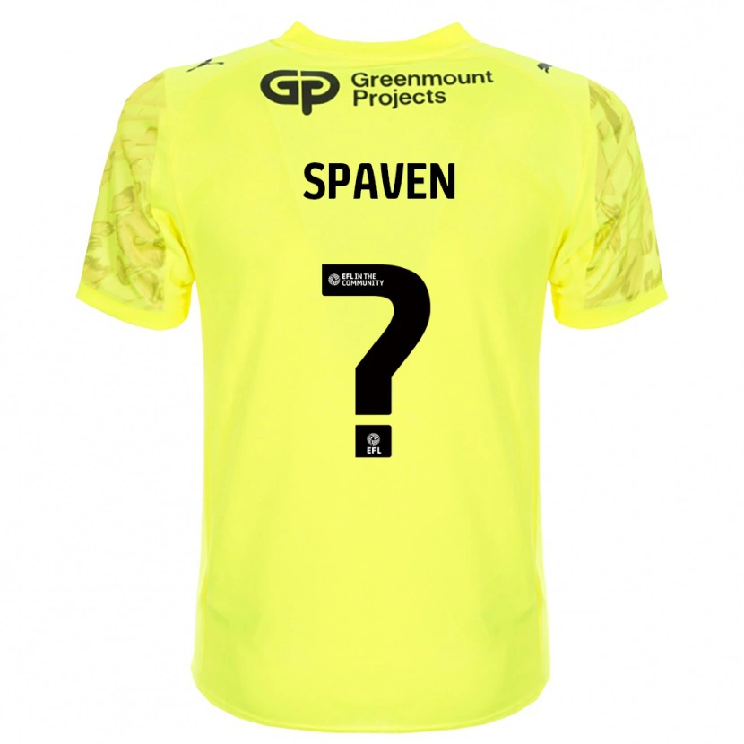 Danxen Heren Jake Spaven #0 Fluorescerend Groen Zwart Keepersshirt 2025/26 T-Shirt