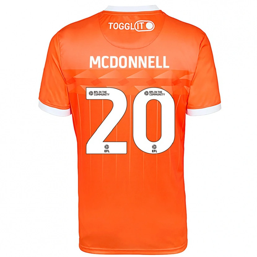 Danxen Heren Joe McDonnell #20 Oranje Wit Keepersshirt 2025/26 T-Shirt
