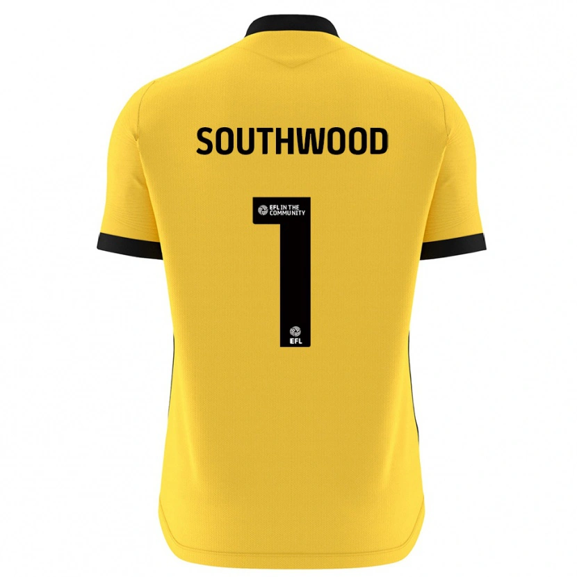 Danxen Heren Luke Southwood #1 Geel Zwart Keepersshirt 2025/26 T-Shirt