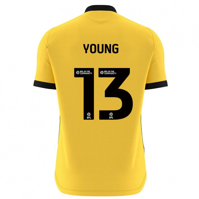 Danxen Heren Brad Young #13 Geel Zwart Keepersshirt 2025/26 T-Shirt