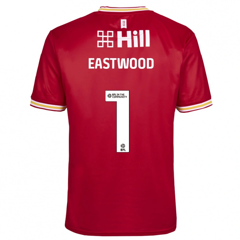 Danxen Heren Jake Eastwood #1 Rood Wit Keepersshirt 2025/26 T-Shirt