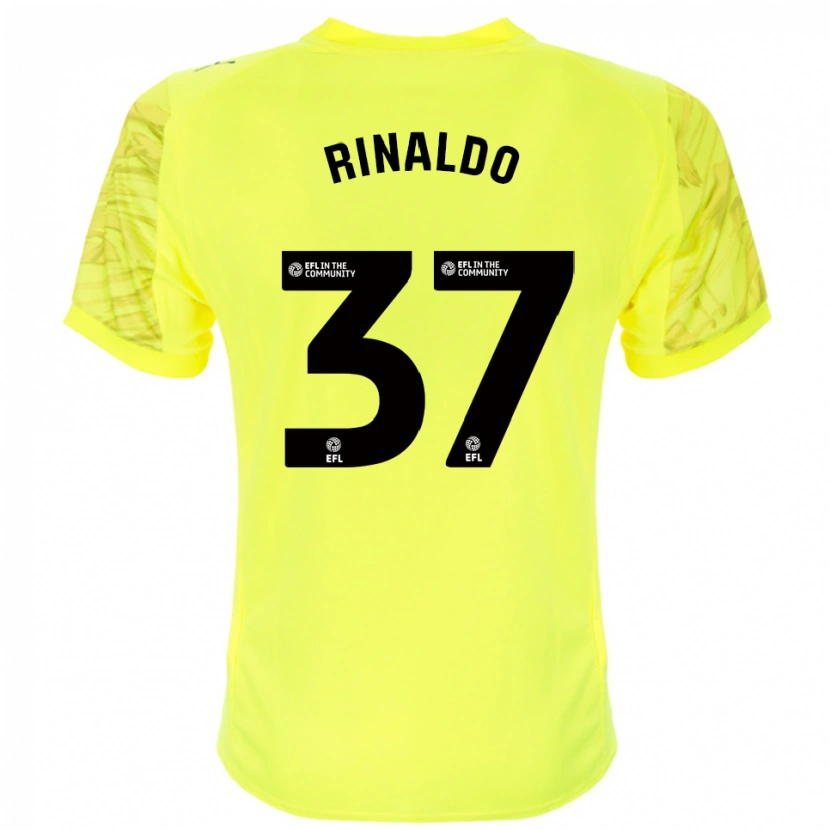 Danxen Heren Ashton Rinaldo #37 Geel Zwart Keepersshirt 2025/26 T-Shirt
