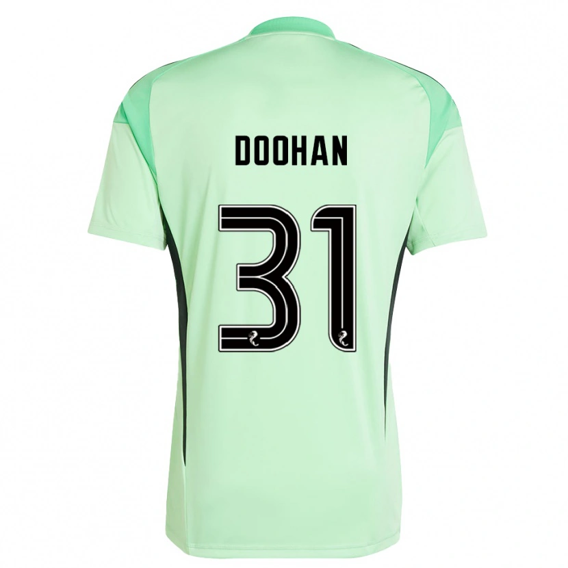Danxen Heren Ross Doohan #31 Lichtgroen Zwart Keepersshirt 2025/26 T-Shirt
