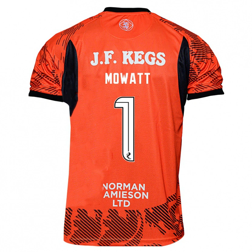 Danxen Heren Beth Mowatt #1 Oranje Zwart Keepersshirt 2025/26 T-Shirt