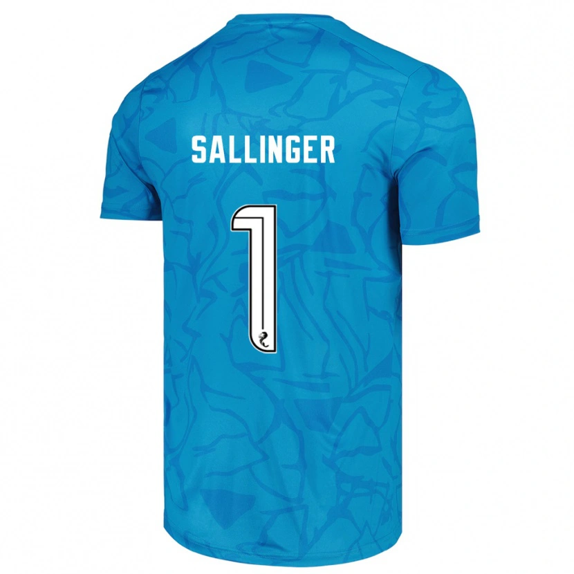Danxen Heren Raphael Sallinger #1 Blauw Wit Keepersshirt 2025/26 T-Shirt