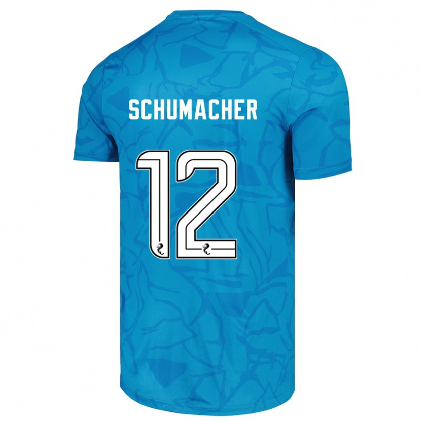 Danxen Heren Noa Schumacher #12 Blauw Wit Keepersshirt 2025/26 T-Shirt