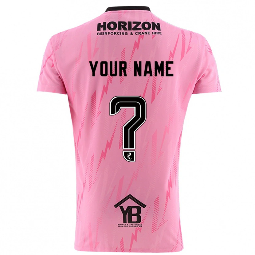 Danxen Heren Falkirk FC Roze Zwart Keepersshirt 2025/26 T-Shirt