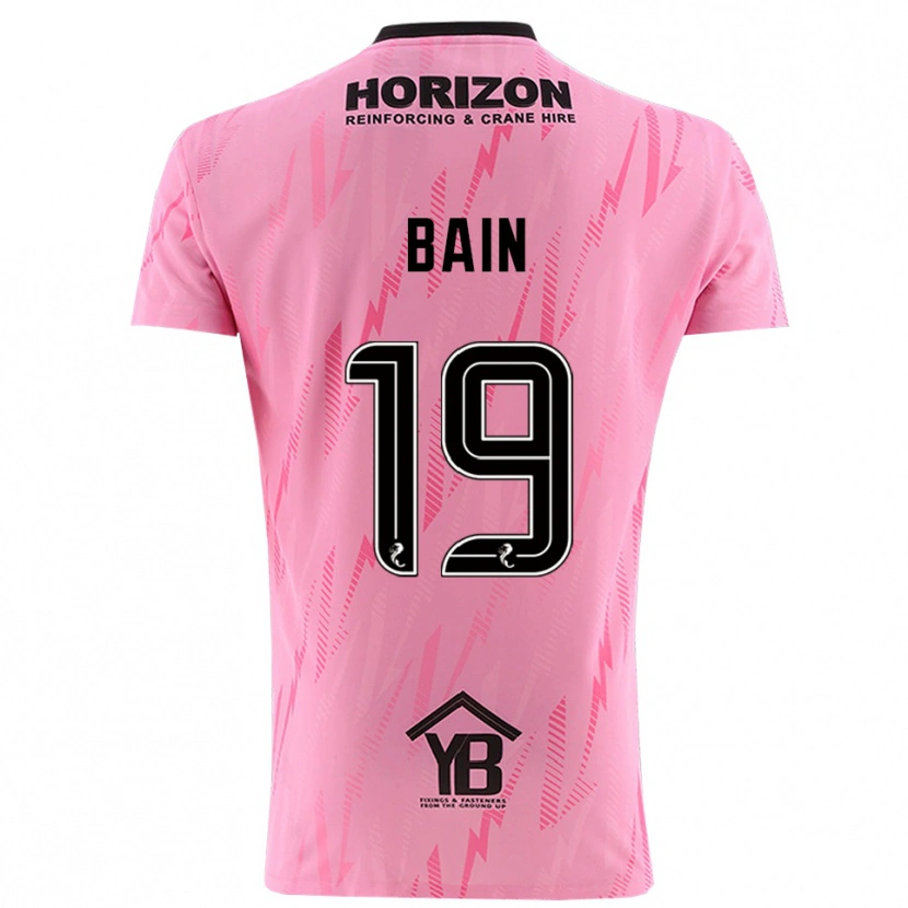 Danxen Heren Scott Bain #19 Roze Zwart Keepersshirt 2025/26 T-Shirt