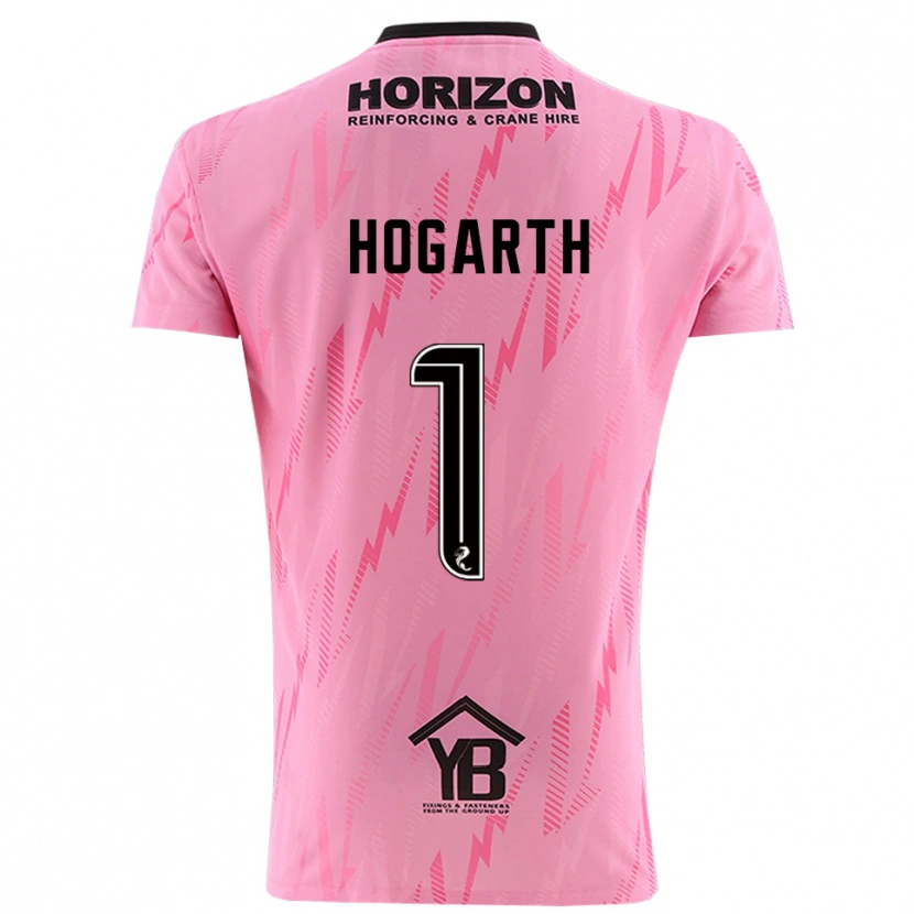 Danxen Heren Nicky Hogarth #1 Roze Zwart Keepersshirt 2025/26 T-Shirt