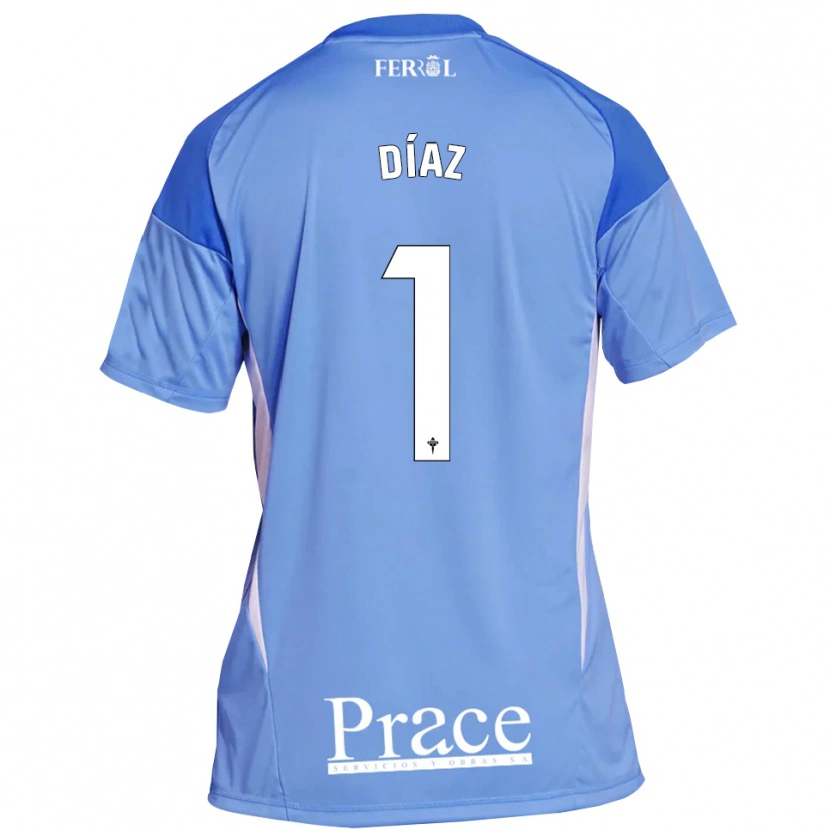 Danxen Heren Lucas Díaz #1 Lichtblauw Wit Keepersshirt 2025/26 T-Shirt