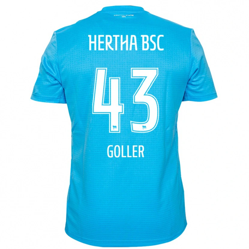 Danxen Heren Tim Goller #43 Lichtblauw Wit Keepersshirt 2025/26 T-Shirt