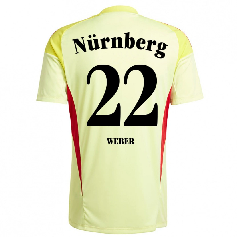 Danxen Heren Ruben Weber #22 Geel Zwart Keepersshirt 2025/26 T-Shirt