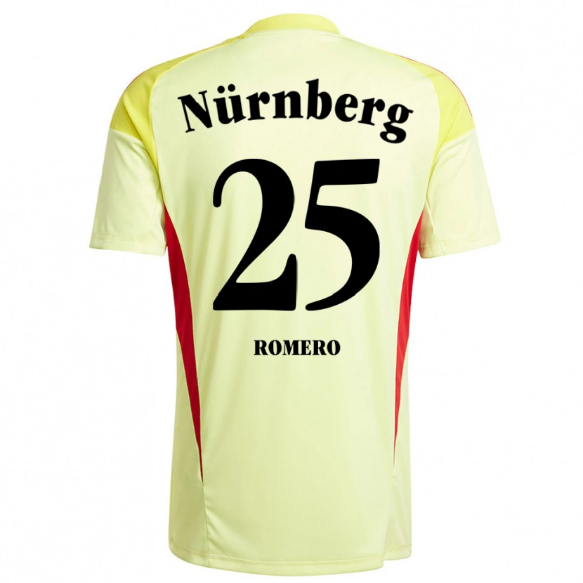 Danxen Heren Lourdes Romero #25 Geel Zwart Keepersshirt 2025/26 T-Shirt