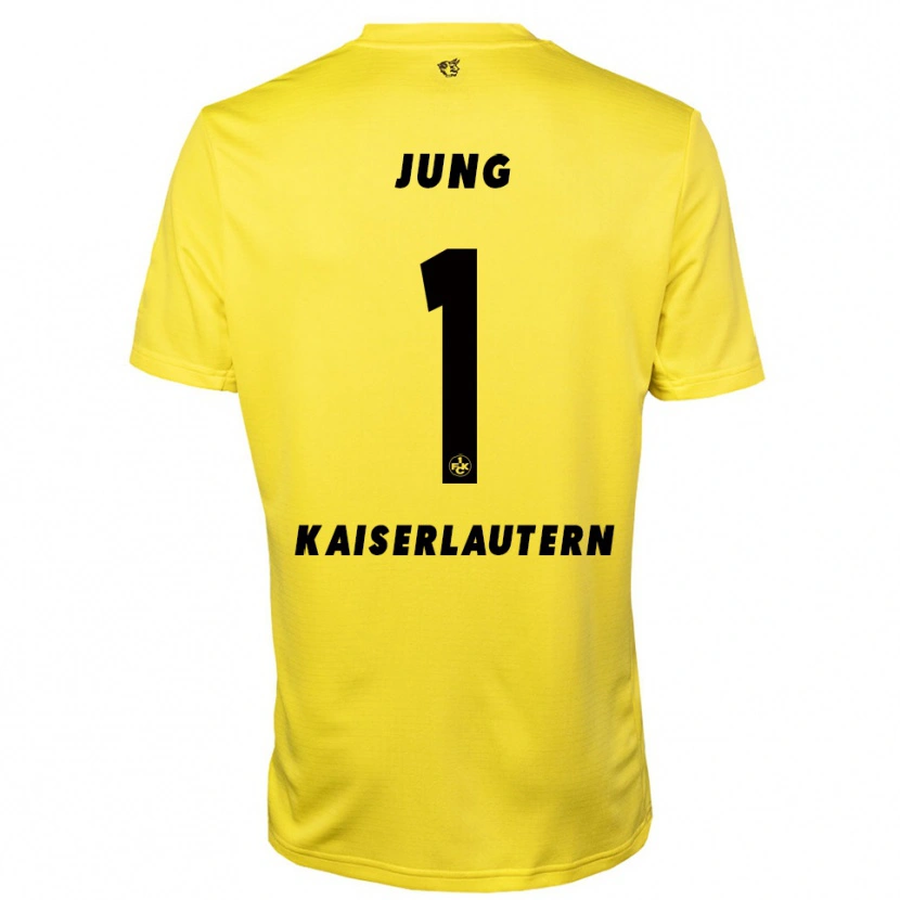 Danxen Heren Moritz Jung #1 Geel Zwart Keepersshirt 2025/26 T-Shirt