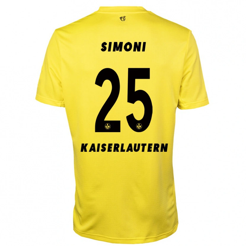Danxen Heren Simon Simoni #25 Geel Zwart Keepersshirt 2025/26 T-Shirt