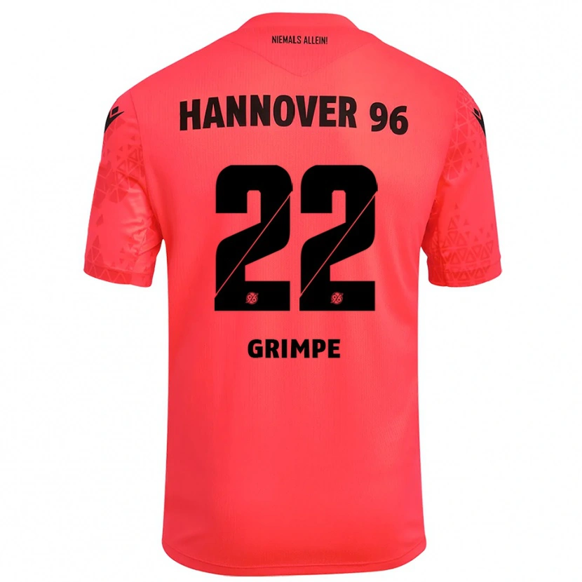 Danxen Heren Luca-Joel Grimpe #22 Rood Zwart Keepersshirt 2025/26 T-Shirt
