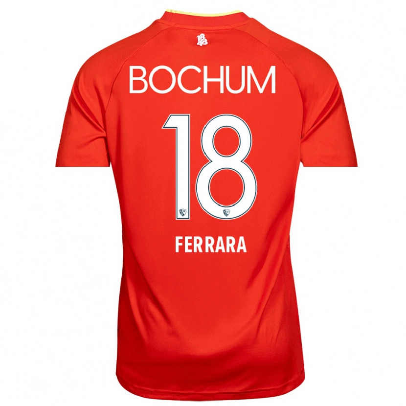 Danxen Heren Noah-Ali Ferrara #18 Rood Wit Keepersshirt 2025/26 T-Shirt