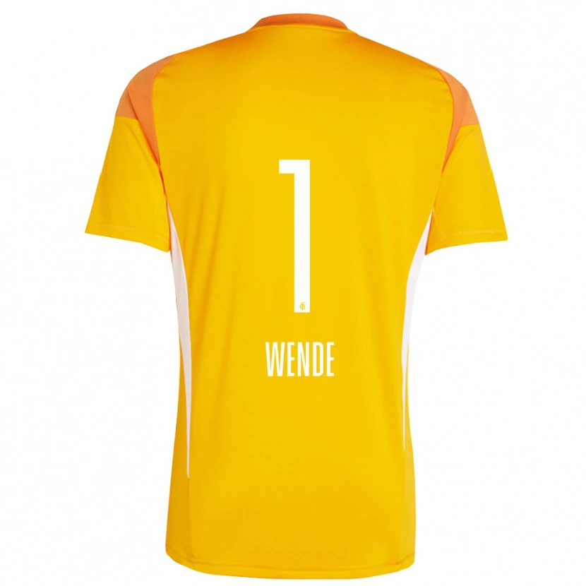 Danxen Heren Johanna Wende #1 Geel Oranje Keepersshirt 2025/26 T-Shirt