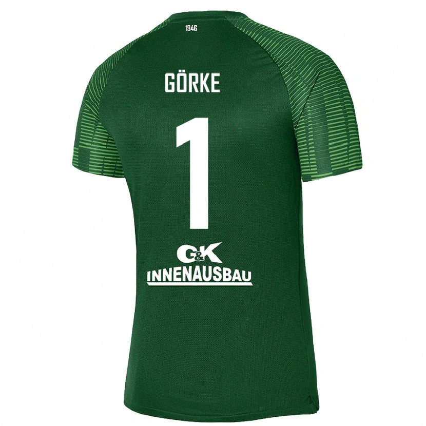 Danxen Heren Arthur Görke #1 Diep Groen Zwart Keepersshirt 2025/26 T-Shirt