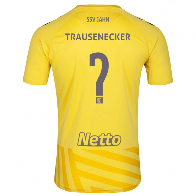 Danxen Heren Bastian Trausenecker #0 Geel Grijs Keepersshirt 2025/26 T-Shirt